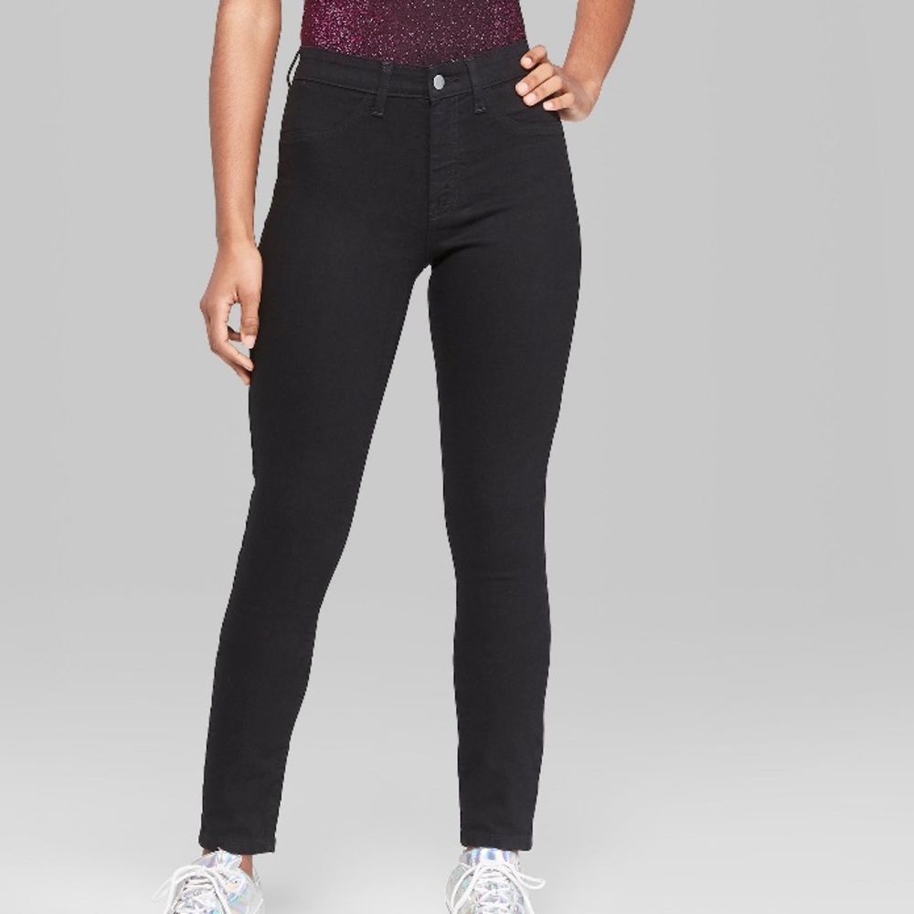 Wild Fable High-Rise Skinny Jean Black 8 NWT